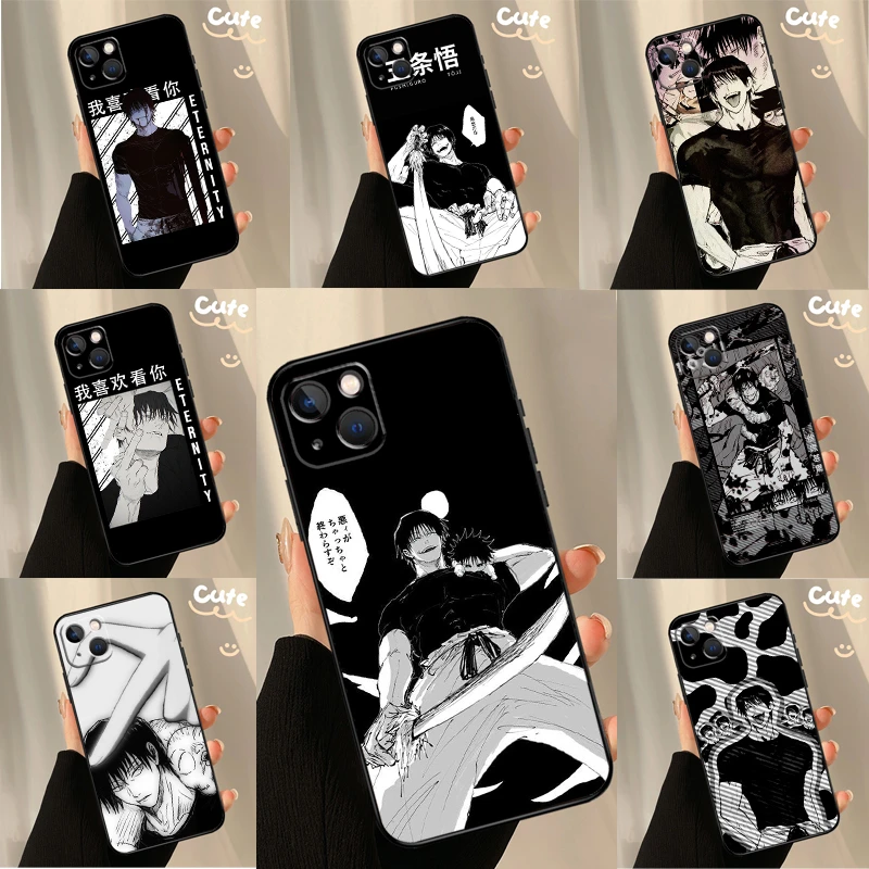 Toji Fushiguro Jujutsu Kaisen Anime Phone Case For iPhone 13 11 12 Pro Max XS X XR 13 12 Mini 6S 7 8 Plus SE 2020 2022 Coque iphone 11 cover
