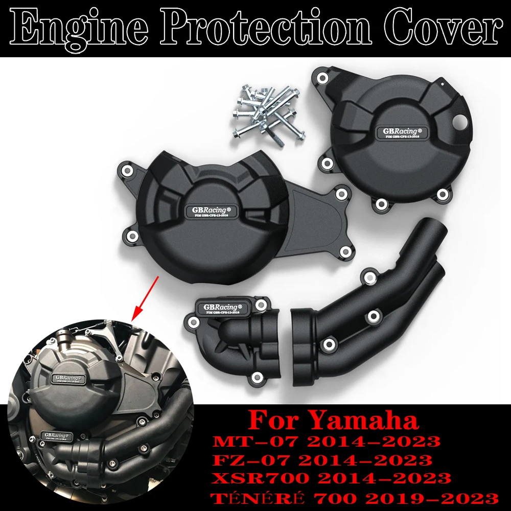 Per Yamah Mt-07 2014-2023 Xsr700 2014-2023 Fz-07 2014-2023 Tracer 2014-2023 Televeré 700 2019-2023 Coperchio Di Protezione Del Motore