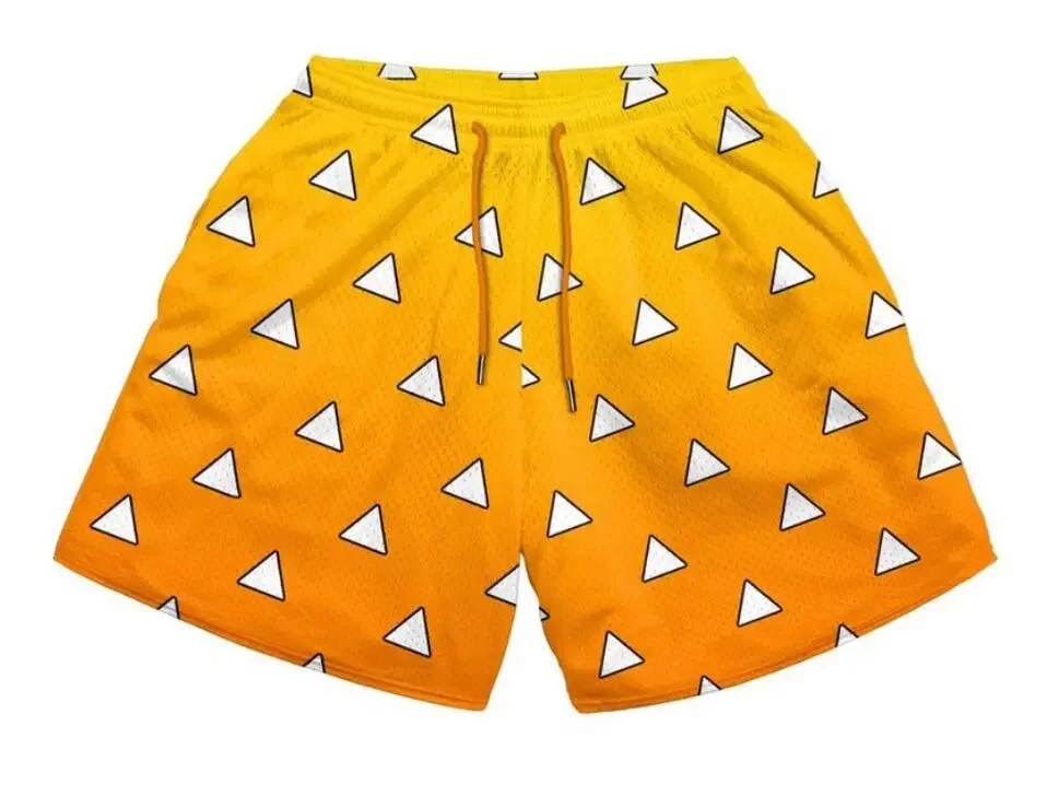 New Anime 3D Printed Comic Gym Fitness Mesh Quick Drying Sports Fashion Shorts Breathable Summer Suitable For Both Men And Women