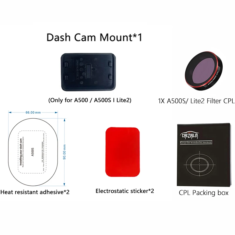 for 70mai Dash Cam Mount For 70mai Dash Cam Pro Plus+ for 70mai A500S for 70mai Lite 2 Mount  for 70mai Static Sticker 70mai a500s dash cam pro plus 1944p gps adas car dash camera dual sight cam 70mai pro plus a500s car dvr 24h parking