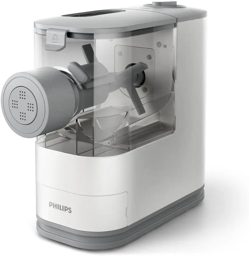 Kitchen Appliances Compact Pasta and Noodle Maker, Viva Collection, Comes with 3 Default Classic Pasta Shaping Discs, Fu