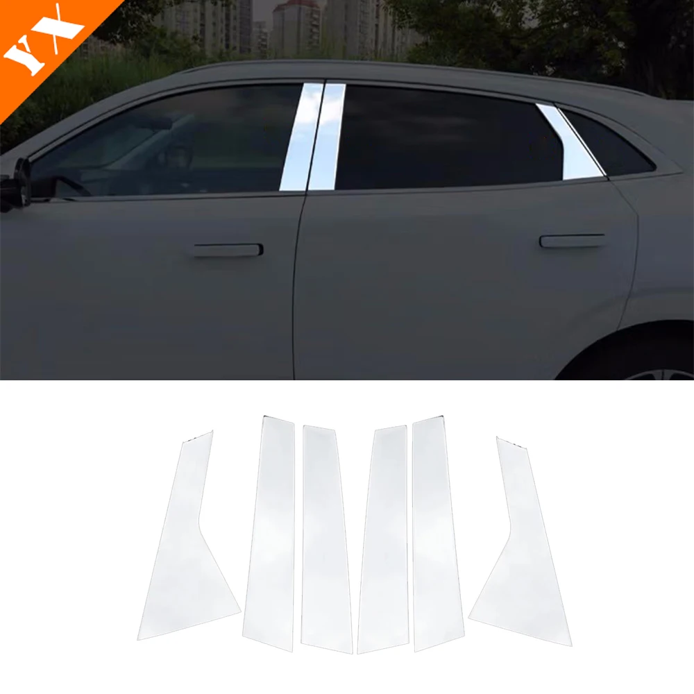 

Stainless Styling 2021-2024 For Changan UNIK UNI-K Accessories Car Window Center Pillar Decor Sticker Cover Trim Anti Scratch