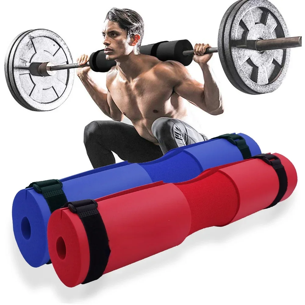 Barbell Foam Pad Barbell Shoulder Pads Weight lifting Barbell Pad Fitness for Neck Shoulders Support Pull Up Hip Training Anti-slip Bodybuilding Gym Equipment Workout