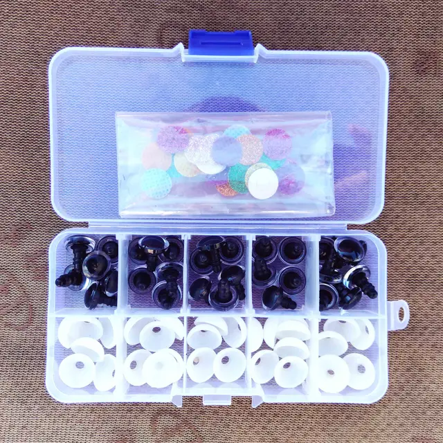 Occhi Di Sicurezza Glitterati Per Animali All'Uncinetto - 20 Pezzi, 12-20mm | Fai Da Te