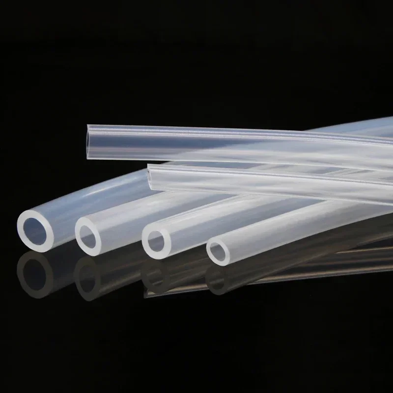 Food Grade Flexible Transparent Silicone Rubber Hose - Non-Toxic, Various Sizes Available