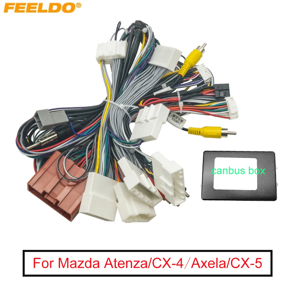 

Car Audio 16pin Wiring Harness Wire cable For Mazda Atenza/CX-4(17-19) Axela/CX-5(14-16) Stereo Installation Wire Adapter