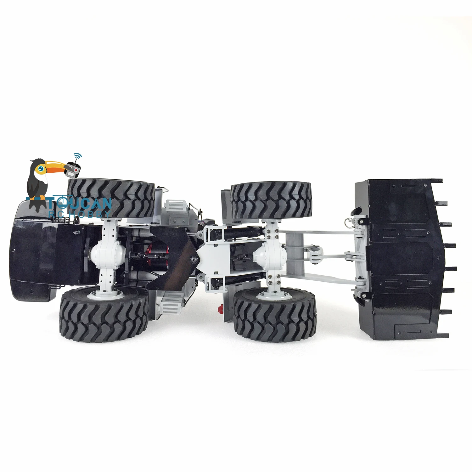 XDRC Metal 1/14 Hydraulic RC Loader WA470 980L Radio Control Truck Finished Model W/ ESC Motor Servo B6AC Charger Toys THZH1287 5