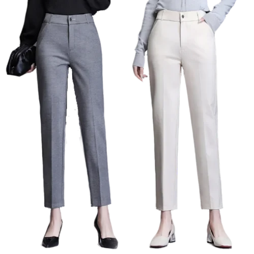 Autumn Spring Office Ladies Business Casual Formal Dress Pants Women Black  Grey White Skinny Suit Pants Womens Slim Work Trouser - AliExpress