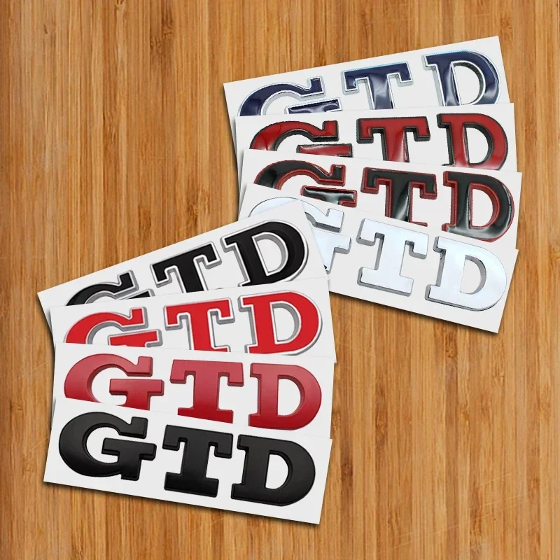 3D Metal Car Letters Gtd Logo Grill Emblem Trunk Sticker Per Vw Golf 7 Gtd Volkswagen 6 5 Mk7 Mk6 Mk5 Mk2 Gtd Accessori Per Badge