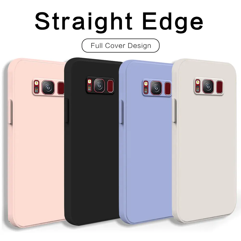 Per Samsung S8 Custodia Per Samsung Galaxy S8 Plus Coque Cover Antiurto In Silicone Morbido Opaco Per Samsung S8 Custodia Quadrata Per Telefono Funda