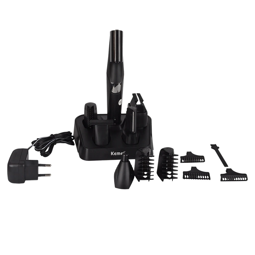 

Kemei KM-5029 Hair Clipper Beard Shaver Nose Eyebrow Carving Hair Trimmer Men Grooming IPX6 Waterproof Electric Hairdresser