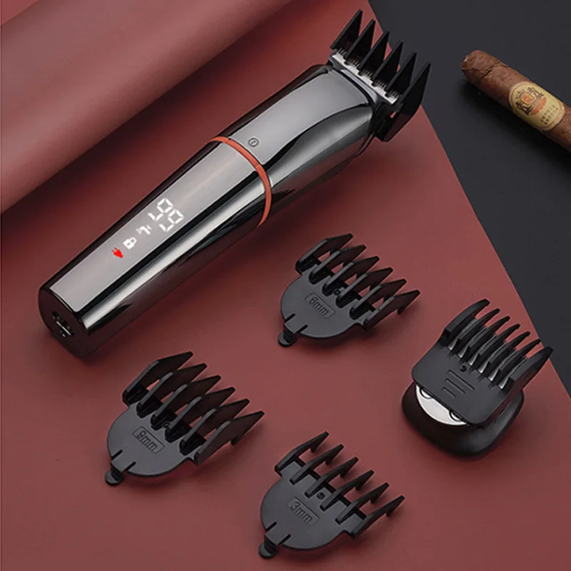 WAIKIL Multi functional 6-in-1 hair clipper USB charging model trimmer battery intelligent digital display repair machine 4