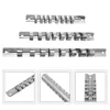 Socket Rack Holder Socket Organizer  1/4 3/8 1/2 Inch With 8 Clips On Rail Tool Socket Clip Rail Holder Socket Organizer Tools 5