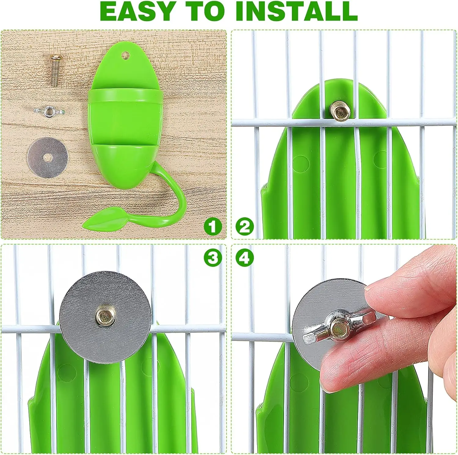 Pet Parrot Feeder Hanging Cage Fruit Vegetable Container Feeding Cup Cuttlebone Stand Holder Pet Cage Accessories Supplies