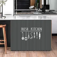 No Punching Cabinet Curtains Velcro Curtain Decorative Wardrobe Bookcase Curtain Cupboard Covering Cloth for Kitchen 1