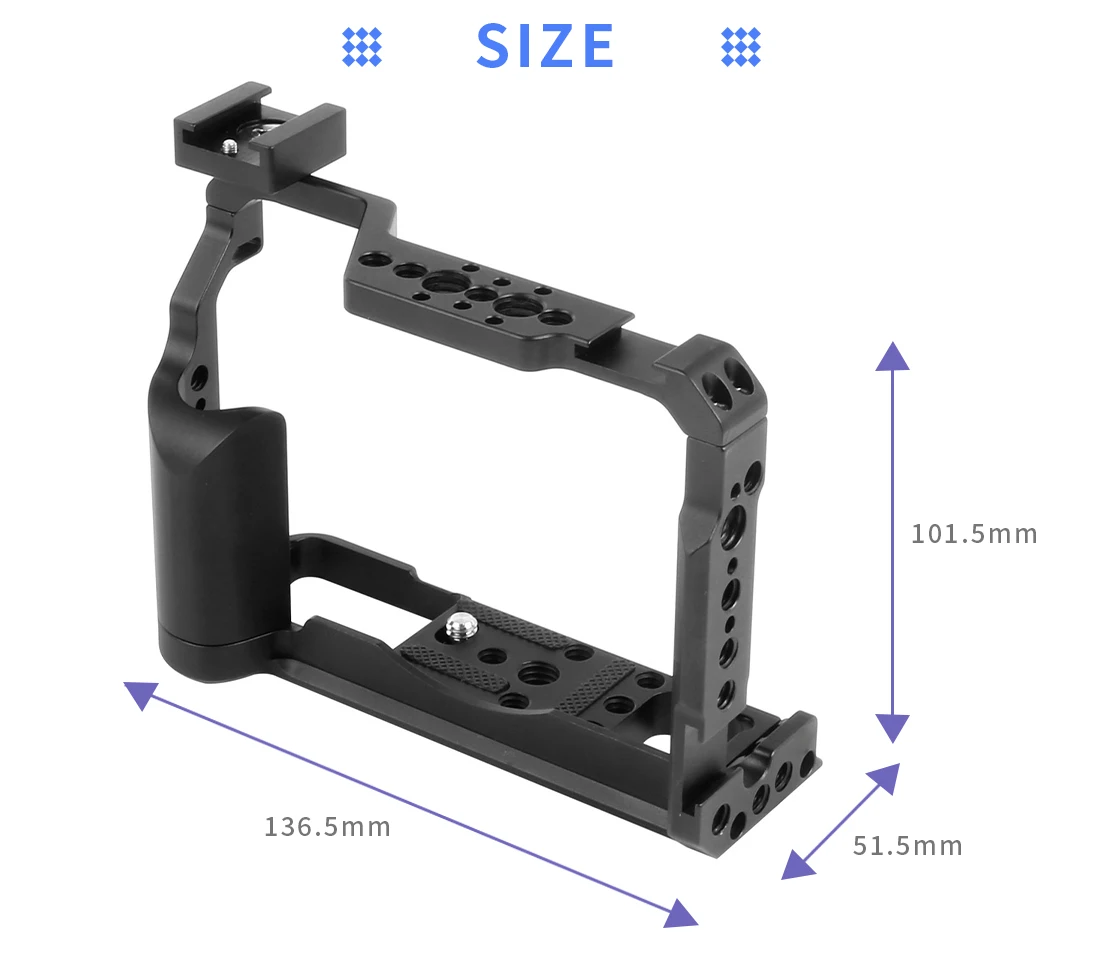 XT4 DSLR Kamera Full Cage Rig Formfitting Schutz für FUJI FUJIFILM X-T20 X-T30 X-T2 X-T3 X-T4 X-E4 Stabilisator Stativ Halterung – Detail 28