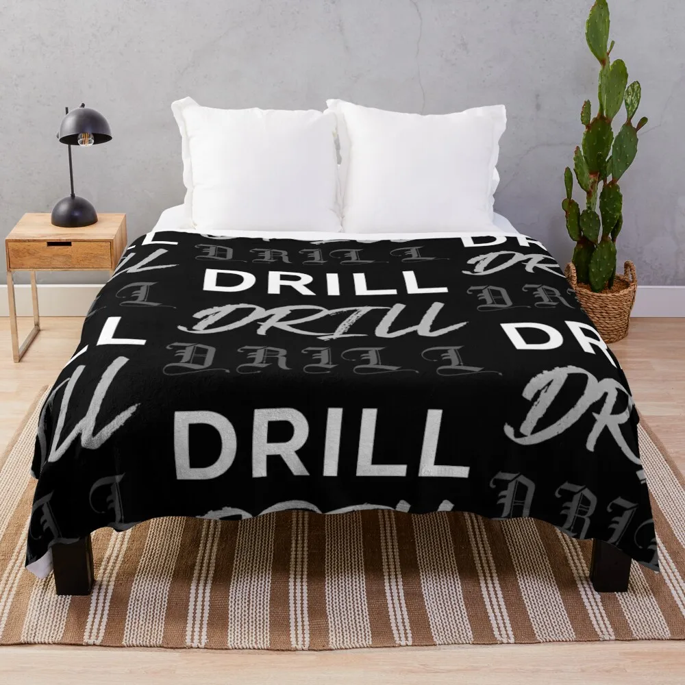 

Drill Throw Blanket Custom Moving decorative Blankets