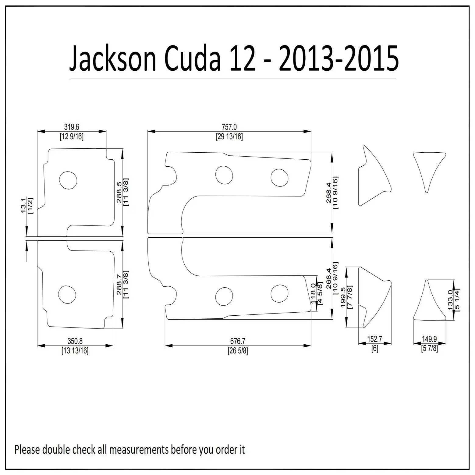 2013-2015 Jackson Cuda 12 Kayak Boat EVA Foam Deck Floor Pad Flooring паркетная доска jackson flooring