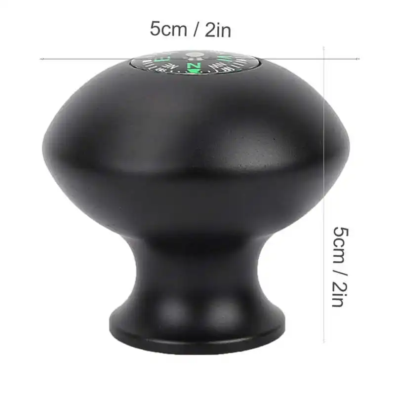 Outdoor Universal Pole Stick Monopod Head Grip Knob with Compass