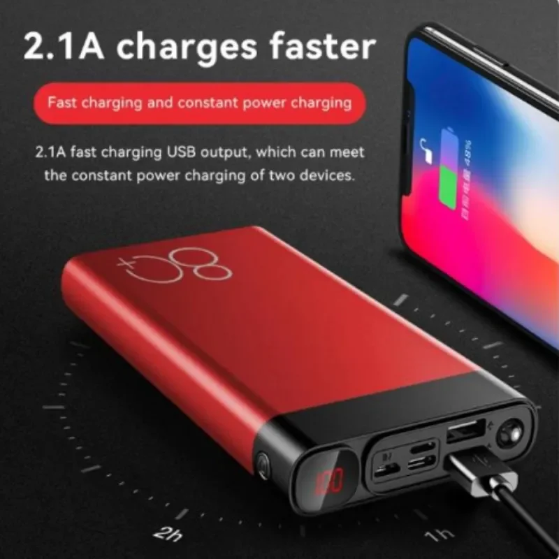 

Tragbare Powerbank 20000mAh mit LED Light HD Digital Display Ladegerät Samsung iPhone Reise Schnellladende Powerbank