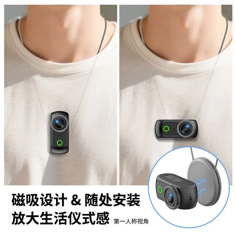 새로운 인기 와이파이 야외 스포츠 카메라 미니 엄지 카메라 마그네틱 백 클립 핸드헬드 카메라 브이로그