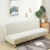 Armless Sofa Bed Slipcover Couch Cover Without Armrests Stretch Folding Futon Cover Dust-proof Elastic Removable Fundas Sofa 5