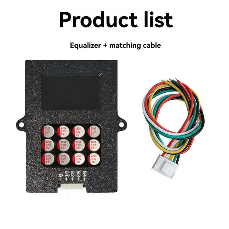 Côté de l'Équilibreur Actif 5A 4S pour Batteries Lipo/LFP - Haute Précision, avec ports d'entrée et sortie