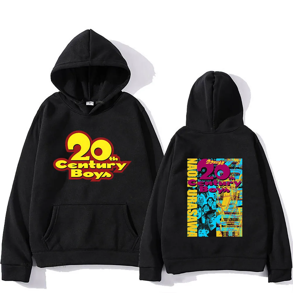 

20th Century Boys Kawaii Manga Hoodies Harajuku Anime Sweatshirts Casual Cartoon Clothes Fashion Fleece Boys/girls Streetwear