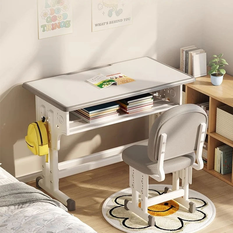 

Детский учебный стол, домашний маленький письменный стол для учеников, школьный стол, простой Регулируемый набор мебели, увеличенная настольная Мебель