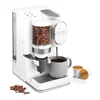 Single-Serve Conical Burr Coffee Maker 3 Size Options HomeBarista Reusable Filter Cup White Eco-Friendly Compact Brewing 2