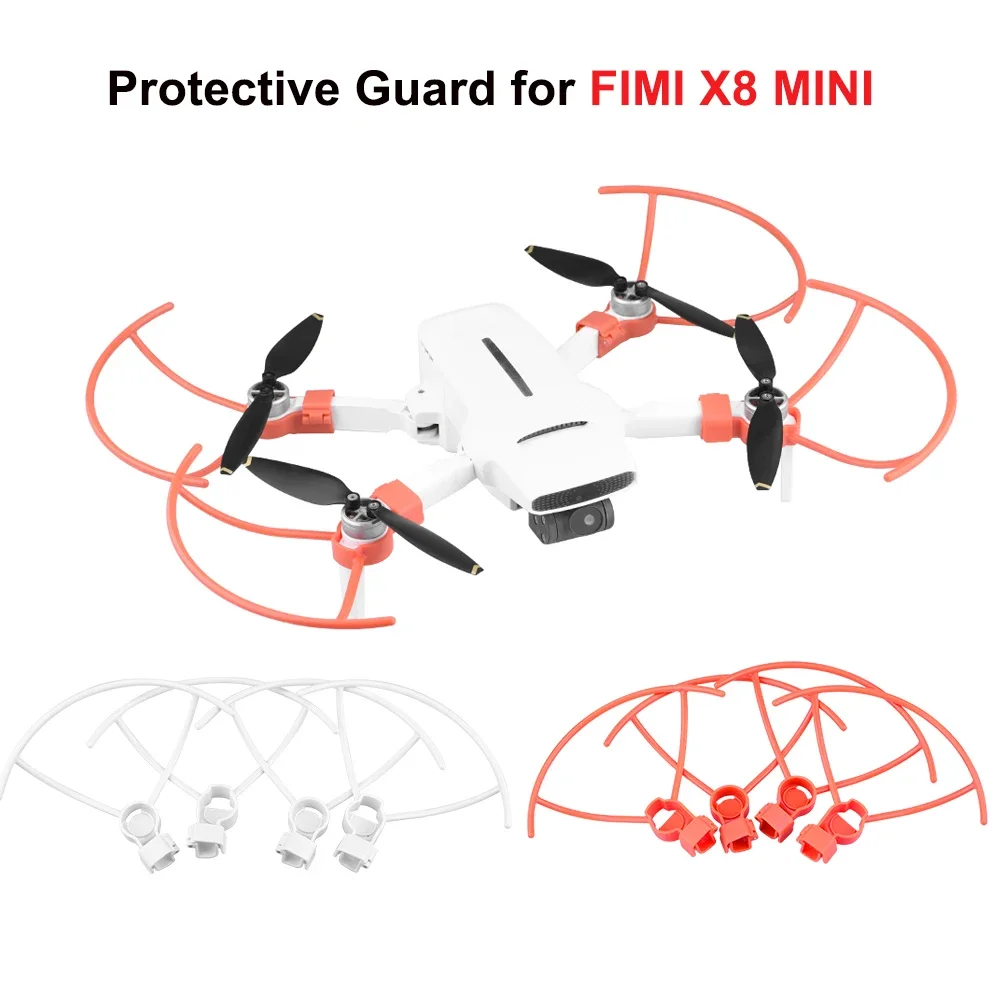 4Pcs Drone Propeller Guard FIMI X8 MINI V2 Quick Release Propeller Protective Ring Protector Cage landing Gear Accessories Drone Accessories Propeller Protector Tripod Propeller Protection Kit