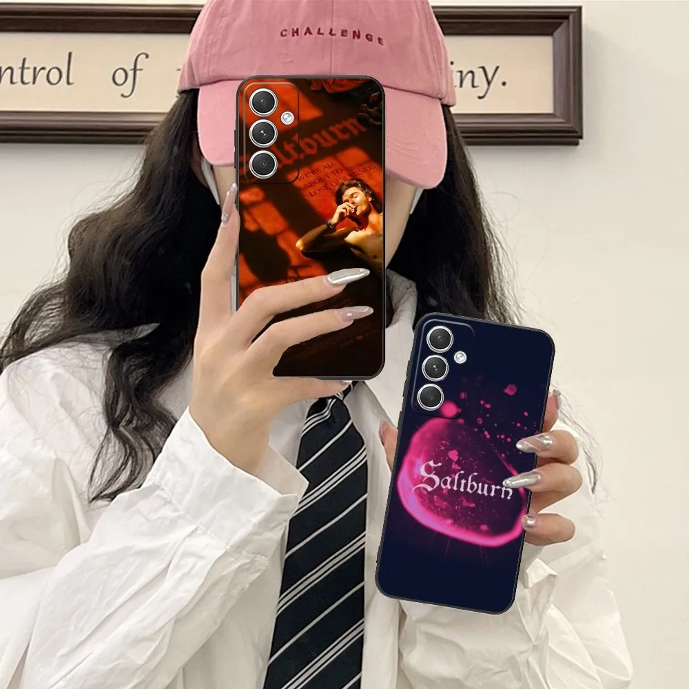 Luxury Saltburn Mobile Cell Phone Case For Samsung Galaxy S24 S23 S22 S21 S20 S10 S9 Plus Fe Ultra Lite Black Phone Cover Funda