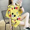 Pajamas Women's Summer Mickey Minnie Cartoon Loose Pajamas Suit Student Short-sleeved Shorts Korean Version Home Clothes Suit 5