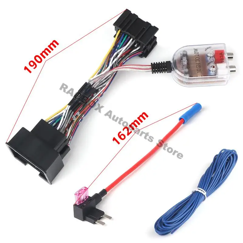 Add A Subwoofer Amplifier Adapter to Factory Radio w/Amp Turn on Wire for Chevy for GMC Buick Replace Plug & Play Harness