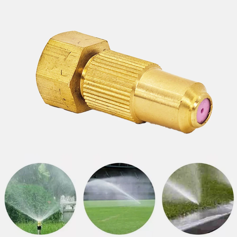 Agricultural Spray Nozzle High Pressure Spray Nozzle Adjustable Copper Pottery Sprayer Garden Watering Irrigation System