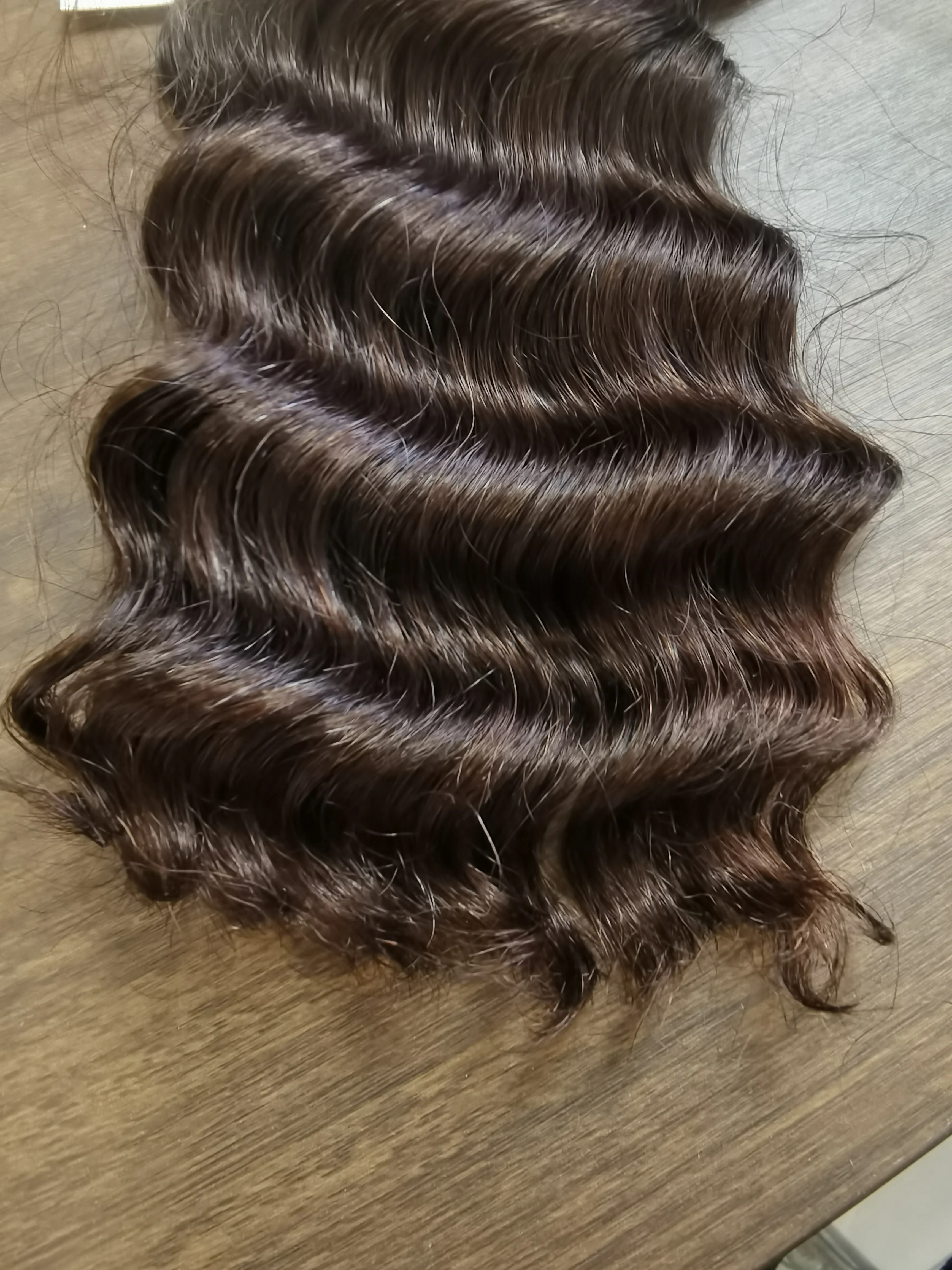 Deep Wave Keratin Hair Fusion i tip Human Hair Extensions Capsule i Nail Tip Remy Pre Bonded Dark Brown Wavy 12-26 Inches