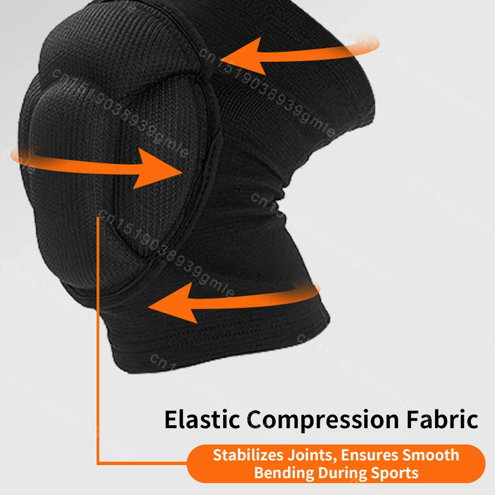 1Pair Protective Knee Pads Eva Thick Sponge Knee Pads Brace Support for Cycling,workout,sports,anti Slip Collision 6