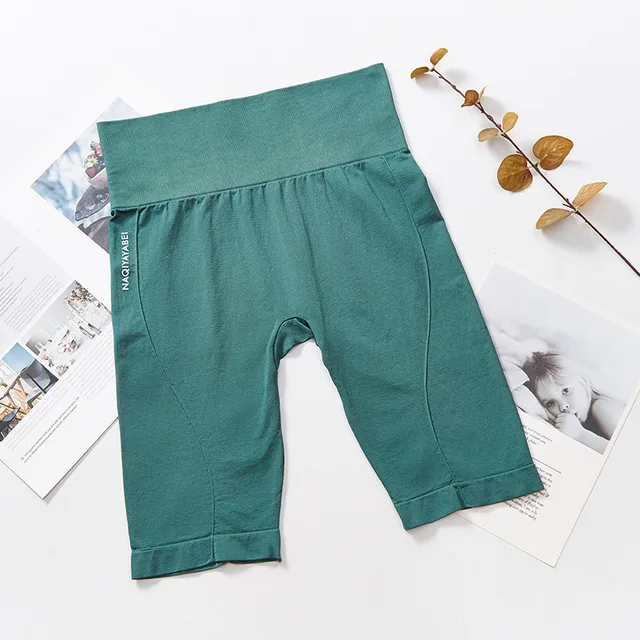 Women Fitness Shorts Seamless High Waist Elastic Push Up Gym Yoga Short Breathable Quick Dry Solid Slim Jogging Sport Shorts