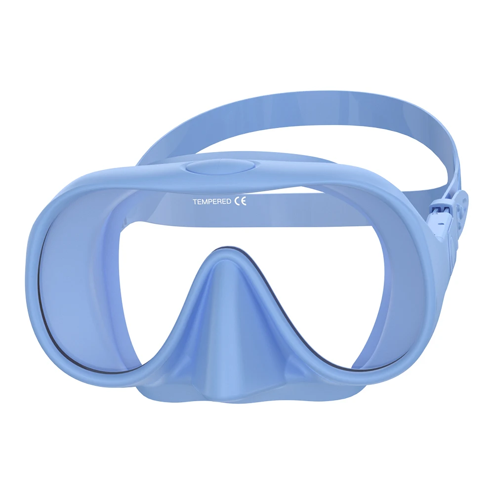Ultra Wide View Frameless Diving Mask with Tempered Glass