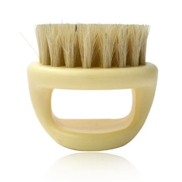 White handle brush