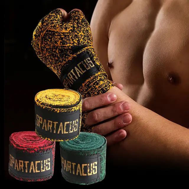 1 Pair 3M 5M High Quality Professional Stretch Cotton Taekwondo Handbag Muay Thai Gloves Hand Protector Punch Boxing Bandage 4