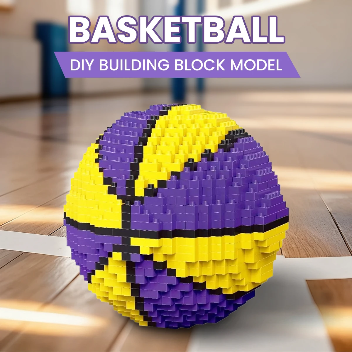 Sport Football DIY Mini Building Blocks Soccer Basketball Set Creative Assembled Toys Gift for Boys Sports Fans Room Decor