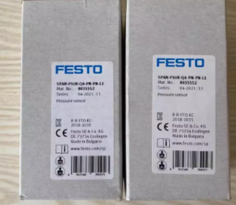 

New original FESTO Pressure sensor SPAN-P10R-Q4-PN-PN-L1 8035552