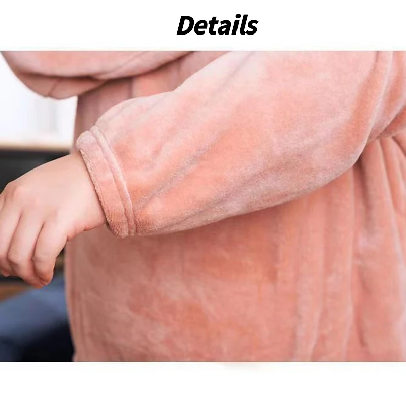 Winter Coral Velvet Pajama Set 4XL for Women and Men