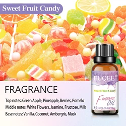 White Musk & Vanilla Fragrance Oil Blend for Diffusers and Candle Making - 10ml, 30ml, 100ml (Sweet Fruit Candy)