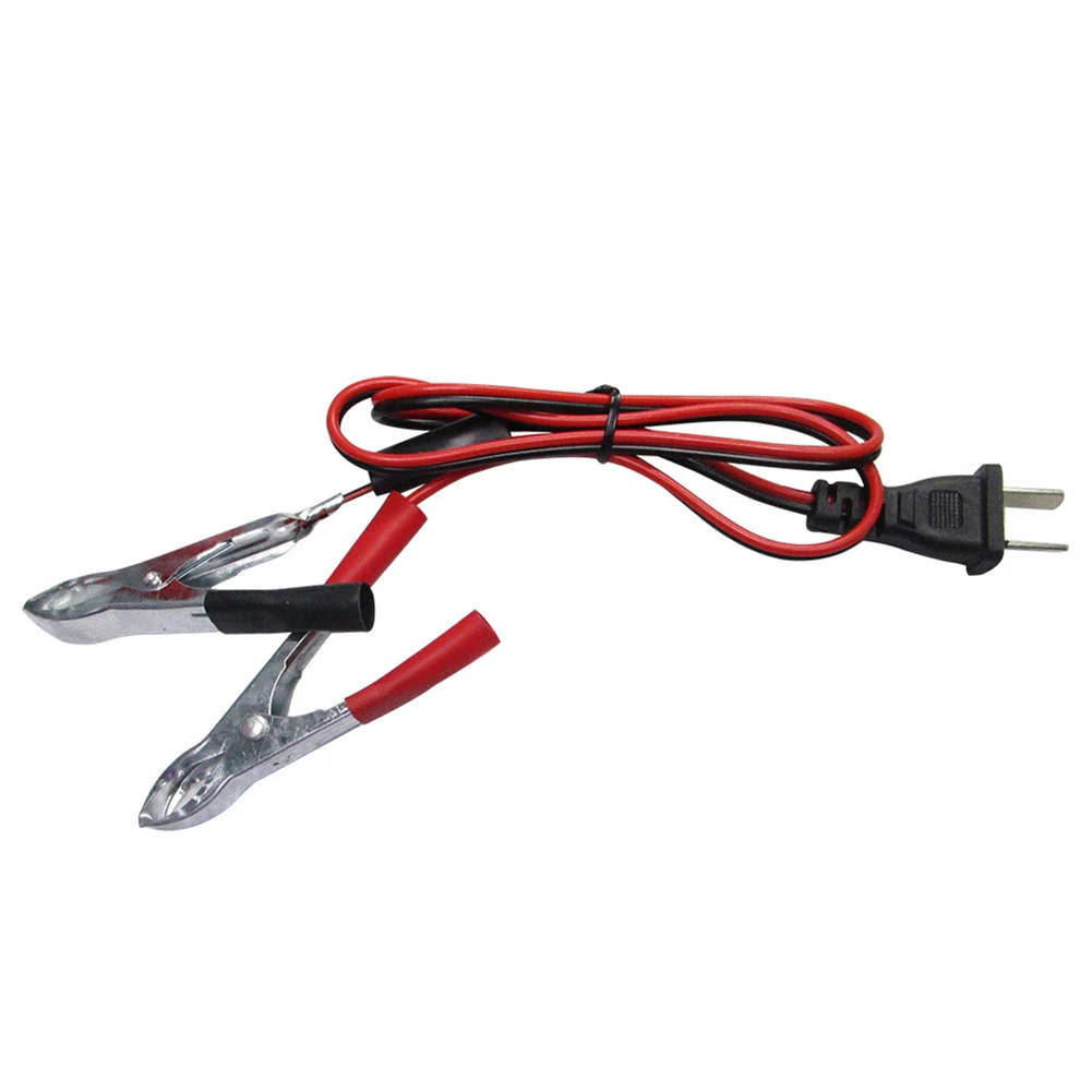 Generator Charging Cable DC 12V V-Type Plug With Clip For Gasoline Engine Battery Charging Cable