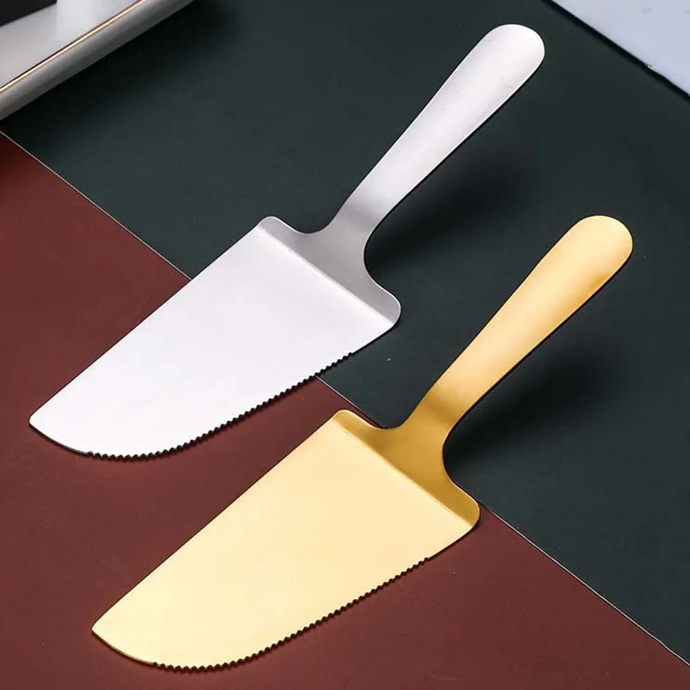 Pastry Tools Stainless Steel Wedding Cake Shovel Knife Set Rose Gold Pizza Knife Baking Tools Accessories Kitchen Knives 1PC