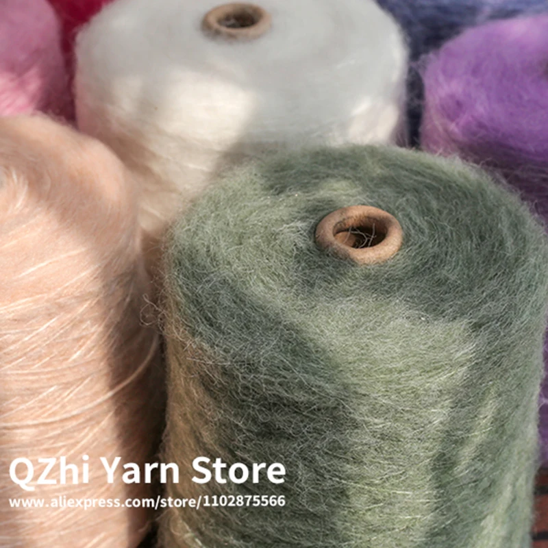 500 Gram/1pcs Mohair Yarn High Quality Soft Fine Silk Knitting  Crochet Baby Wool Yarn For Knitting Shawl Sweater Scarf Thread 6