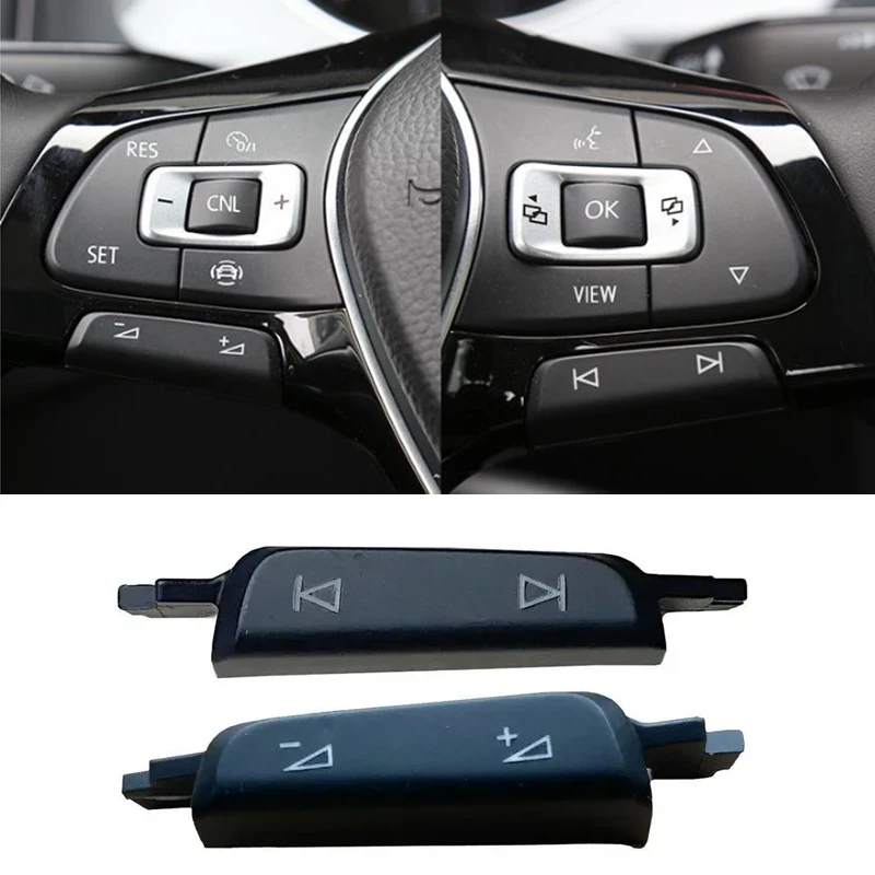 Car Steering Wheel Volume Switch Button Car Interior Suitable for Volkswagen Golf 7 7.5 G-TI Tiguan R-Line Jetta A7 Passat B8