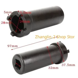 Motorcycle 28MM GY6 Clutch Tool Lock Spanner Nut Socket Wrench for GY6 125 150cc Engine Starter Scooter Clutch Nut Removal Tool